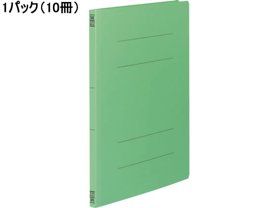 コクヨ フラットファイルV B4タテ とじ厚15mm 緑 10冊 フ-V14G 1パック（ご注文単位1パック)【直送品】