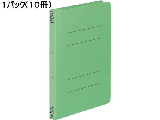 コクヨ フラットファイルV A5タテ とじ厚15mm 緑 10冊 フ-V12G 1パック（ご注文単位1パック)【直送品】