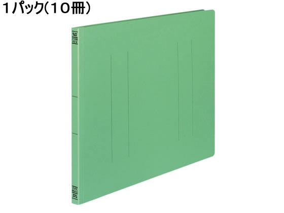 コクヨ フラットファイルV A3ヨコ とじ厚15mm 緑 10冊 フ-V48G 1パック（ご注文単位1パック)【直送品】