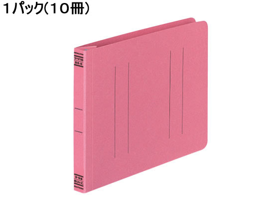 コクヨ フラットファイルV B6ヨコ とじ厚15mm ピンク 10冊 フ-V18P 1パック（ご注文単位1パック)【直送品】