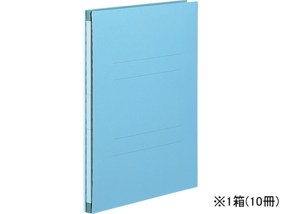 セキセイ のび～るファイル(エスヤード)PP貼り A4タテ ブルー 10冊 1箱（ご注文単位1箱)【直送品】