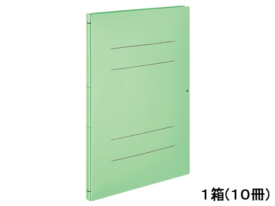 Forestway 背幅伸縮ファイル A4タテ 緑 10冊 1箱（ご注文単位1箱)【直送品】