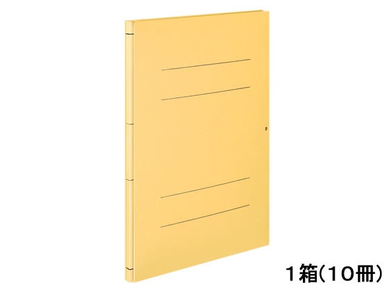 Forestway 背幅伸縮ファイル A4タテ 黄 10冊 1箱（ご注文単位1箱)【直送品】