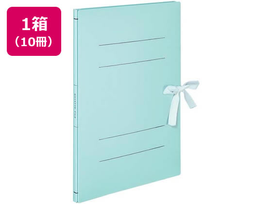 コクヨ ガバットファイル(活用タイプ・紙製)A4タテ(ひも付) 青10冊 1箱（ご注文単位1箱)【直送品】