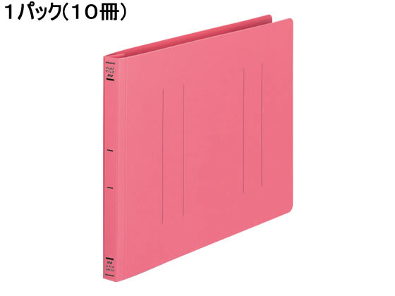 コクヨ フラットファイルPP A4ヨコ とじ厚15mm ピンク 10冊 1パック（ご注文単位1パック)【直送品】