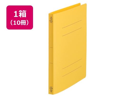 キングジム フラットファイル クイックイン〈PP〉A4タテ 黄 10冊 4432キイ 1パック（ご注文単位1パック)【直送品】