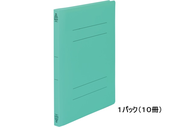 キングジム フラットファイル クイックイン〈PP〉GX A4タテ 緑 10冊 1パック（ご注文単位1パック)【直送品】