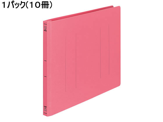 コクヨ フラットファイルPP B4ヨコ とじ厚15mm ピンク 10冊 1パック（ご注文単位1パック)【直送品】