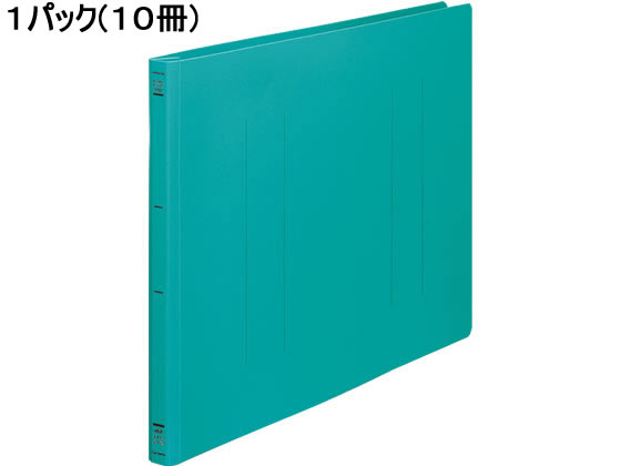 コクヨ フラットファイルPP A3ヨコ とじ厚15mm 緑 10冊 フ-H48G 1パック（ご注文単位1パック)【直送品】