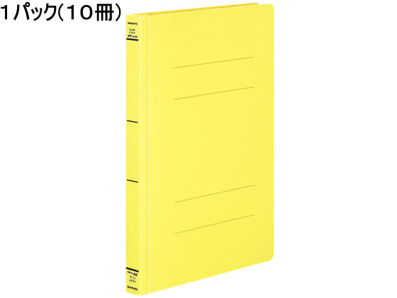 コクヨ フラットファイル(PPワイド) A4タテ とじ厚25mm 黄 10冊 1パック（ご注文単位1パック)【直送品】