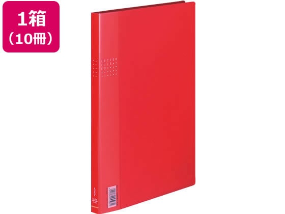 コクヨ レターファイルEX A4タテ とじ厚12mm 赤 10冊 フ-510R 1束（ご注文単位1束)【直送品】
