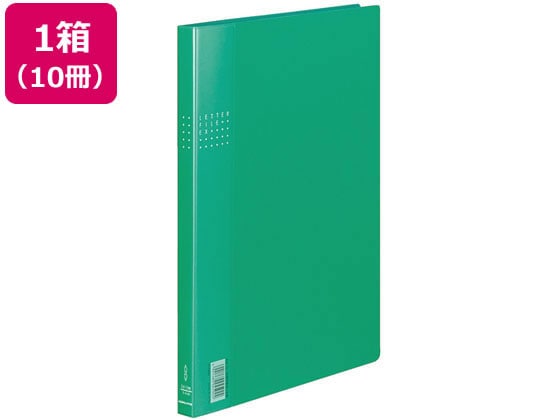 コクヨ レターファイルEX A4タテ とじ厚12mm 緑 10冊 フ-510G 1束（ご注文単位1束)【直送品】