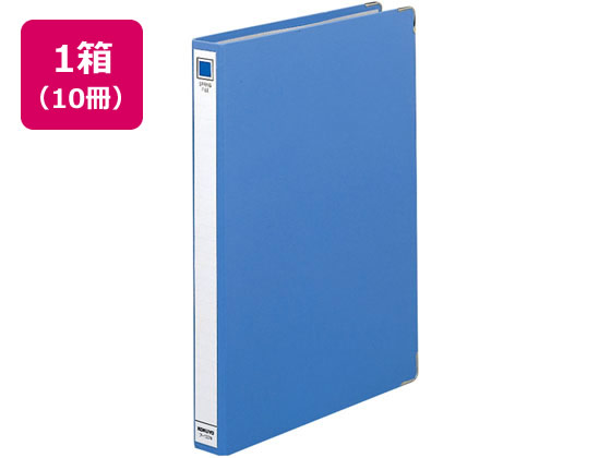 コクヨ スプリングファイル(樹脂含浸紙貼) A4タテ 青 10冊 1箱（ご注文単位1箱)【直送品】