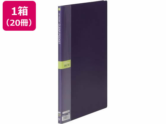 テージー マイホルダー A4 10ポケット ネイビー 20冊 M-1441-30 1箱（ご注文単位1箱)【直送品】