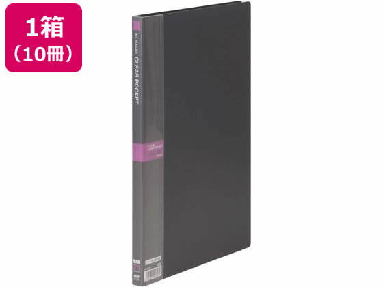 テージー マイホルダー A4 20ポケット ダークグレー 10冊 M-1442-11 1箱（ご注文単位1箱)【直送品】