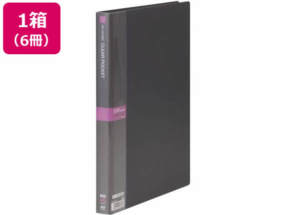 テージー マイホルダー A4 40ポケット ダークグレー 6冊 M-1444-11 1箱（ご注文単位1箱)【直送品】