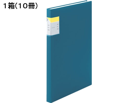 キングジム クリアーファイル カキコ A4 40ポケット ネイビー 10冊 8632Wネイ 1箱（ご注文単位1箱)【直送品】