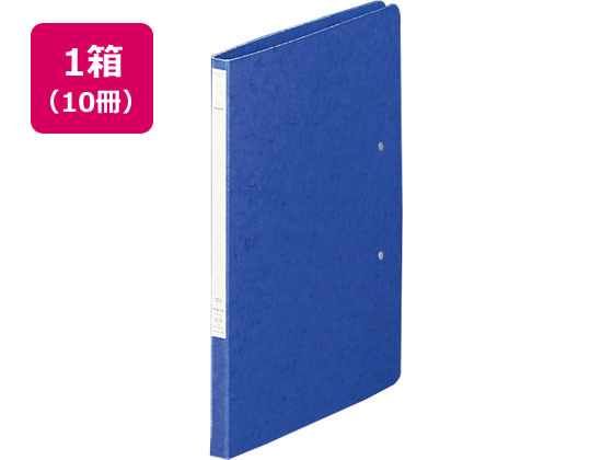 リヒトラブ パンチレスファイルZ式A4(A3・2ツ折)とじ厚12mm藍 10冊 1箱（ご注文単位1箱)【直送品】