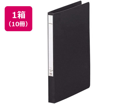 リヒトラブ パンチレスファイルHEAVYDUTY A4タテ 背幅25mm 黒 10冊 1箱（ご注文単位1箱)【直送品】