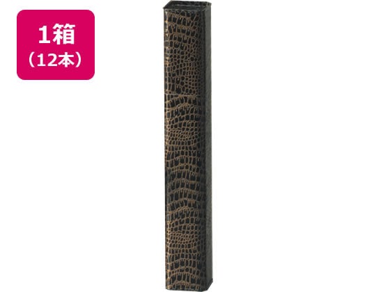 銀鳥産業 角筒 ワニ皮 4.5×30cm 233-100 12本 K4-30 1箱（ご注文単位1箱)【直送品】