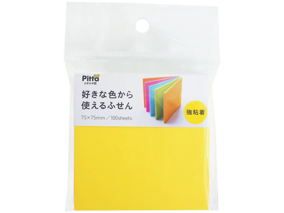 C.L.C. 好きな色から使えるフセン強粘着75×75mm100枚 1冊（ご注文単位1冊)【直送品】