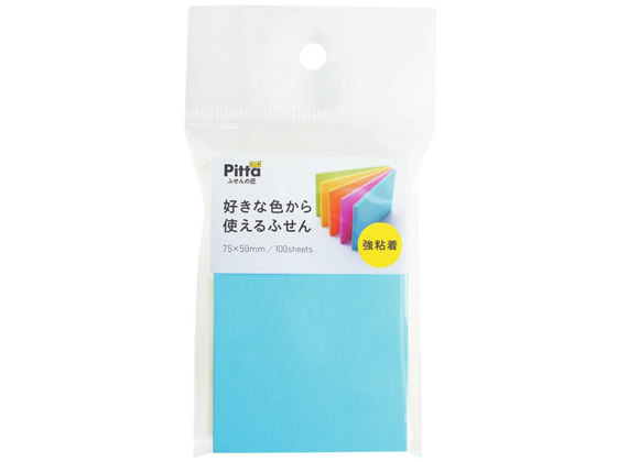 C.L.C. 好きな色から使えるフセン強粘着75×50mm100枚 1冊（ご注文単位1冊)【直送品】