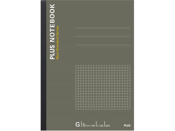 プラス ノート ノートブック セミB5 6号 G罫 5mm方眼 30枚 76-703 1冊（ご注文単位1冊)【直送品】