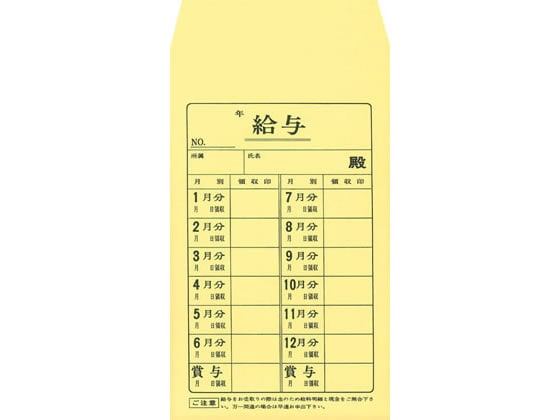 日本法令 給料袋 給与10 1パック（ご注文単位1パック)【直送品】