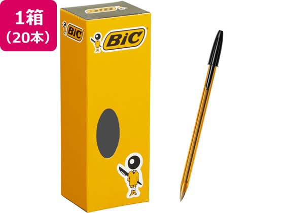 BIC クリスタルオリジナルファイン 0.8mm 黒 20本 CST-OF08BLKB20J 1箱（ご注文単位1箱)【直送品】