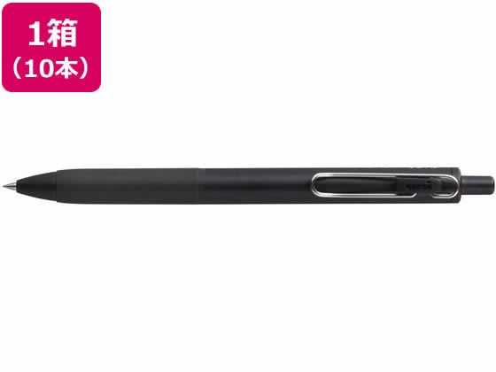 三菱鉛筆 ユニボールワン 0.38mm 黒(黒軸) 10本 UMNS38BK.24 1箱（ご注文単位1箱)【直送品】