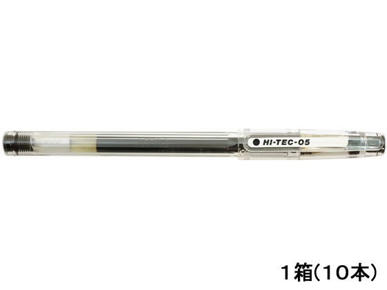 パイロット ハイテック05 極細0.5mm 黒 10本 LH-20C5-B 1箱（ご注文単位1箱)【直送品】