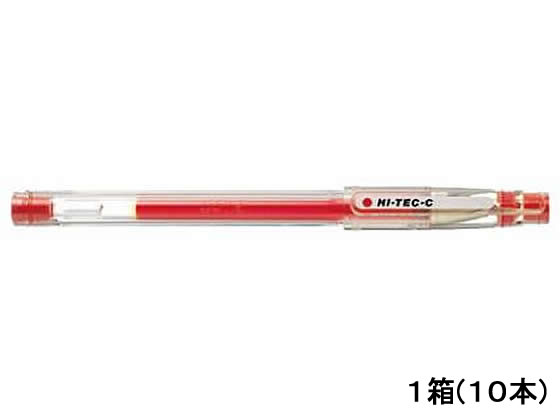 パイロット ハイテックC03 激細0.3mm レッド 10本 LH-20C3-R 1箱（ご注文単位1箱)【直送品】