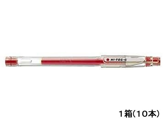 パイロット ハイテック05 極細0.5mm レッド 10本 LH-20C5-R 1箱（ご注文単位1箱)【直送品】