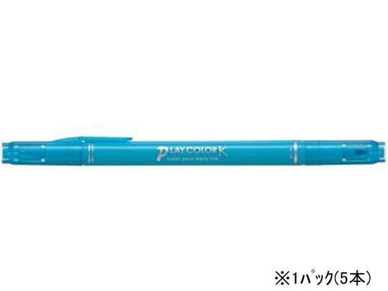 トンボ鉛筆 プレイカラーK みずいろ 5本 WS-PK13 1パック（ご注文単位1パック)【直送品】