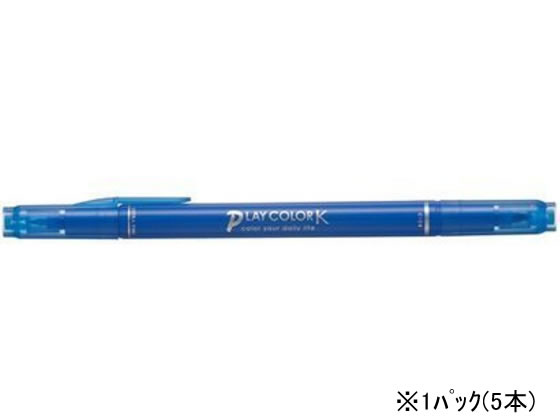 トンボ鉛筆 プレイカラーK フレンチブルー 5本 WS-PK45 1パック（ご注文単位1パック)【直送品】