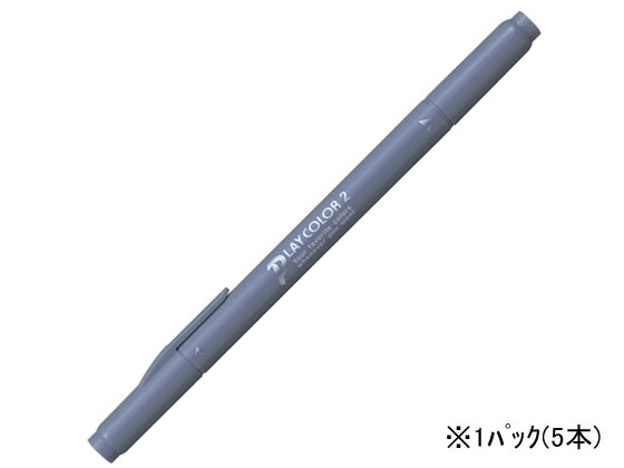 トンボ鉛筆 プレイカラー2 はいいろ 5本 WS-TP49 1パック（ご注文単位1パック)【直送品】