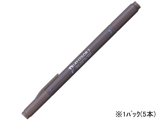 トンボ鉛筆 プレイカラー2 アッシュブラウン 5本 WS-TP40 1パック（ご注文単位1パック)【直送品】