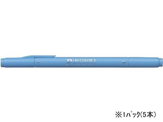 トンボ鉛筆 プレイカラー2 そらいろ 5本 WS-TP73 1パック（ご注文単位1パック)【直送品】