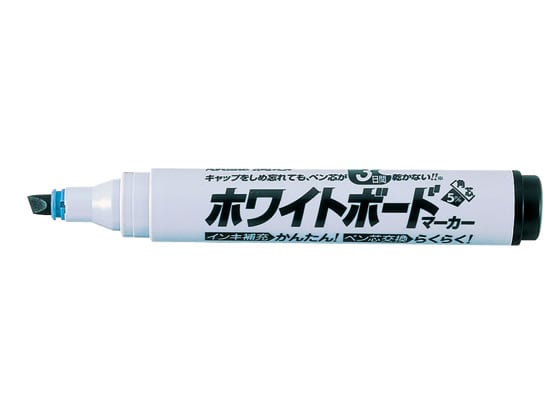 シヤチハタ アートライン潤芯ホワイトボードマーカー角芯 黒 K-529クロ 1本（ご注文単位1本)【直送品】