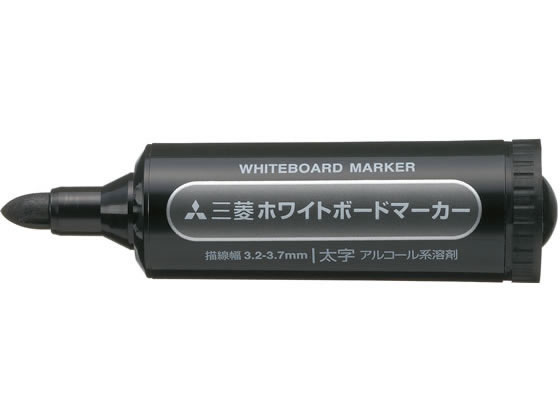 三菱鉛筆 ホワイトボードマーカー 太字 黒 PWB7M.24 1本（ご注文単位1本)【直送品】