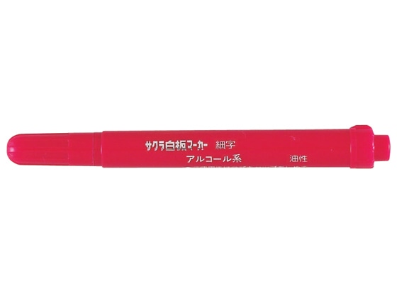 サクラ 白板マーカー細字用 赤 WBK-SN#19 1本（ご注文単位1本)【直送品】