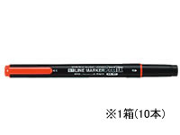 コクヨ 蛍光OAマーカー プリフィクス ツイン オレンジ10本 PM-L202YR 1箱（ご注文単位1箱)【直送品】