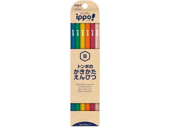 トンボ鉛筆 ippo!かきかたえんぴつ 12本 ナチュラル B 1打（ご注文単位1打)【直送品】