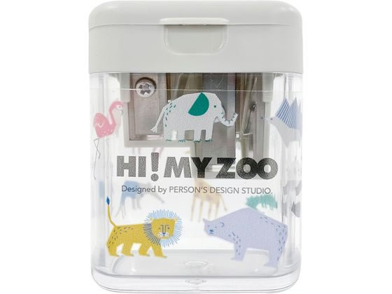 クツワ HI!MY ZOO ミニツイン鉛筆削り HZ028 1個（ご注文単位1個)【直送品】