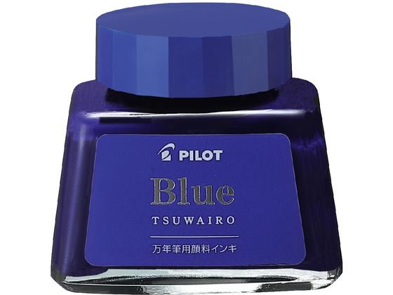 パイロット 一般書記用インキ 30ml 強色(TSUWAIRO) ブルー 1個（ご注文単位1個)【直送品】