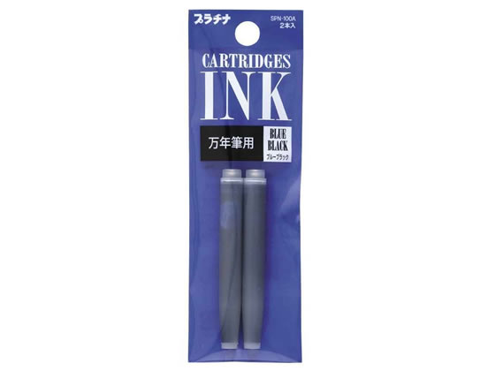 プラチナ カートリッジインクブルーブラック 2本入 SPN-100A#3 4280039 1パック（ご注文単位1パック)【直送品】