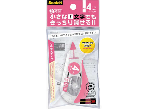 3M スコッチ修正テープ 微修正 4mm SCPD-4NN 1個（ご注文単位1個)【直送品】