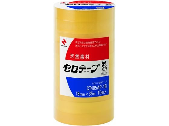 ニチバン セロテープ 大巻 18mm×35m 10巻 CT405AP-18 1束（ご注文単位1束)【直送品】