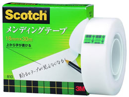 3M スコッチ メンディングテープ 18mm×30m 小巻 810-1-18 1巻（ご注文単位1巻)【直送品】