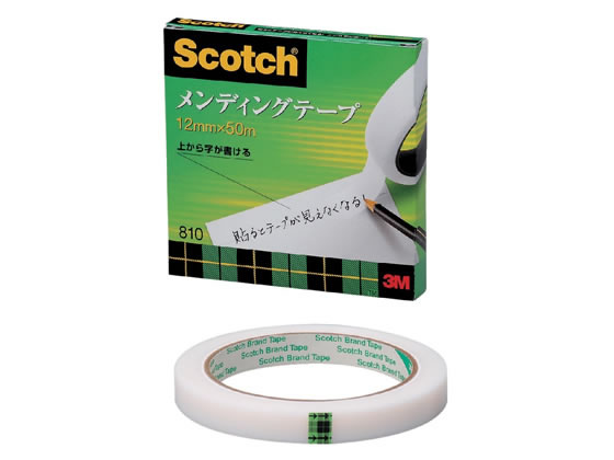 3M スコッチ メンディングテープ 12mm×50m 大巻 810-3-12 1巻（ご注文単位1巻)【直送品】